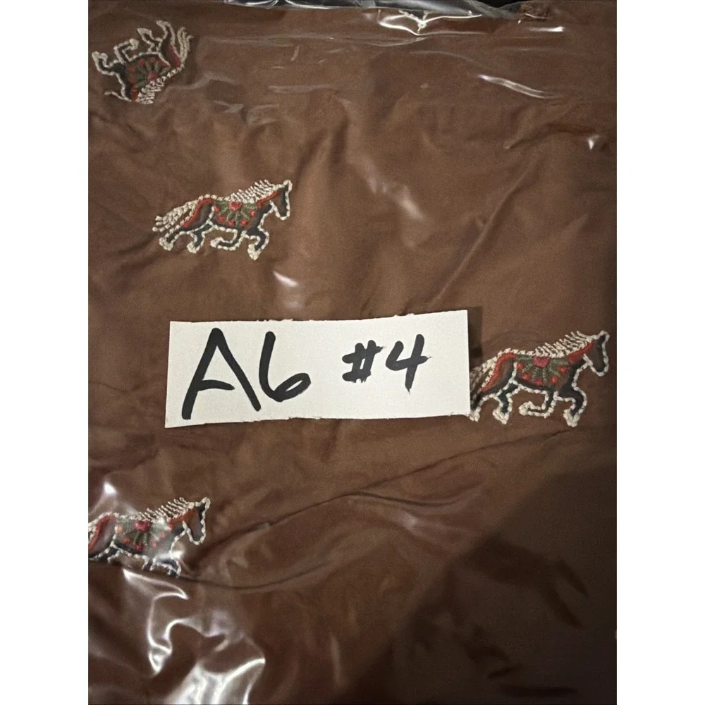 FARM Rio for Anthropologie Maxi skirt Rusty Brown Embroidered Horse Layered XS